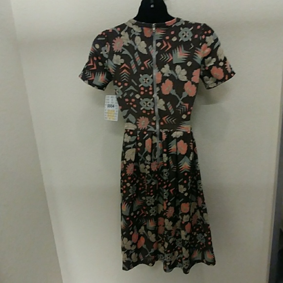 LulaRoe Floral Jacquard Amelia Dress - Picture 7 of 8